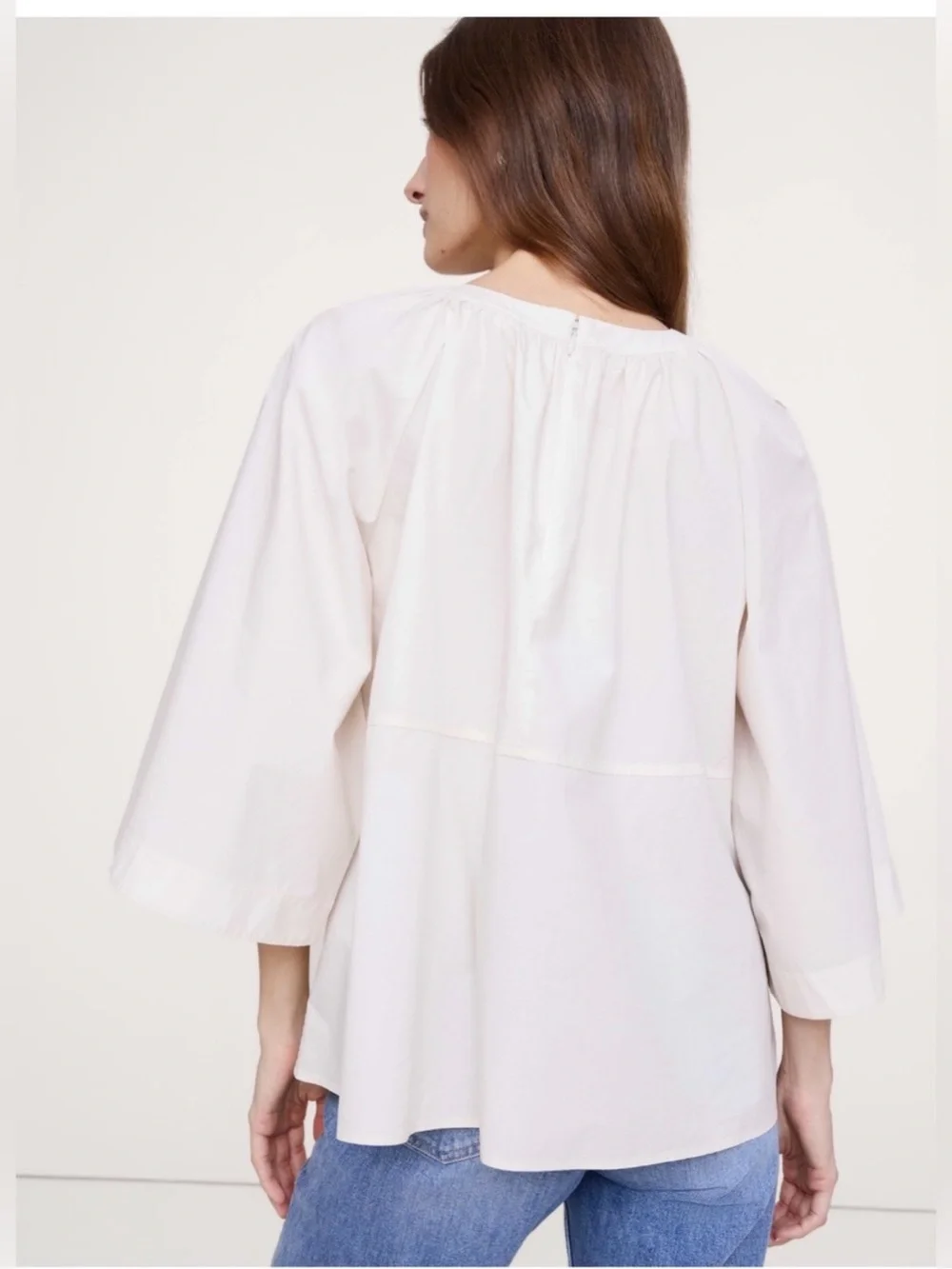 Banana Republic Cotton Poplin Trapeze Top